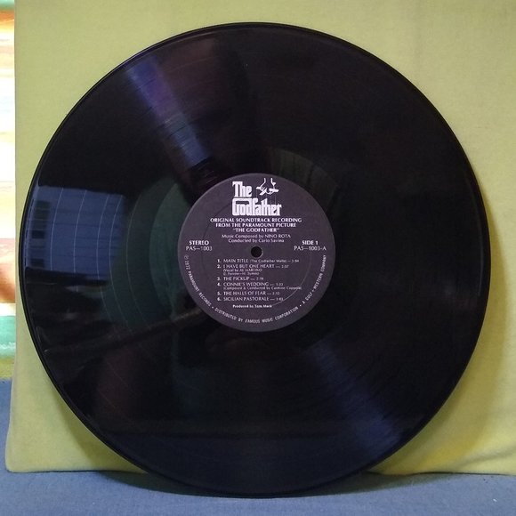 The Godfather 1972 Original Soundtrack Trifold Vinyl Record MINTY Collectible! - Picture 7 of 8